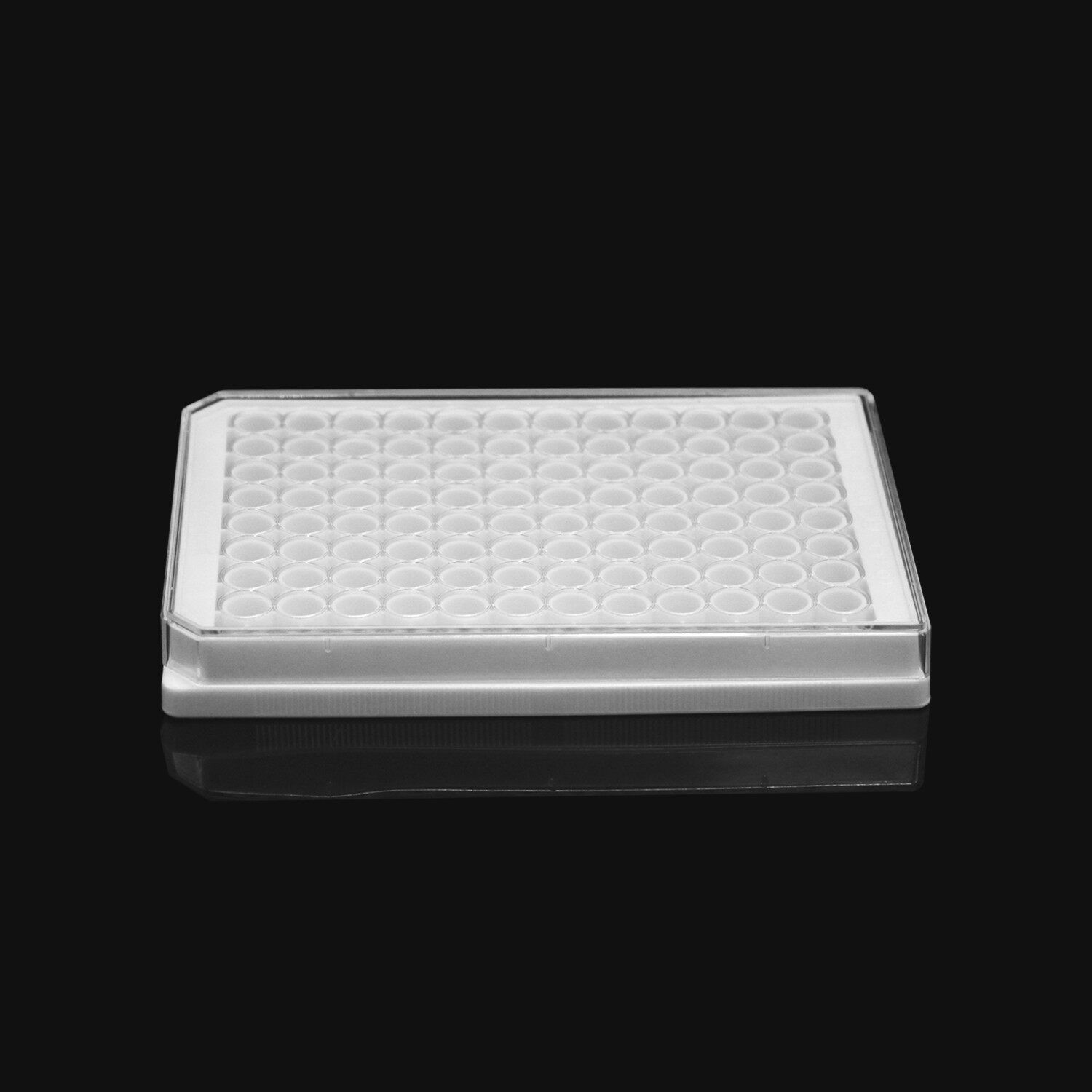 LABSELECT 11515 96孔细胞培养板白色框透明平底带盖替换康宁3903