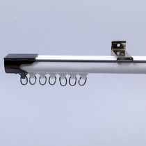 High-grade curtain curtain rail installation straight track monorail double track aluminum alloy slide rail silent nano side mount top mount thick