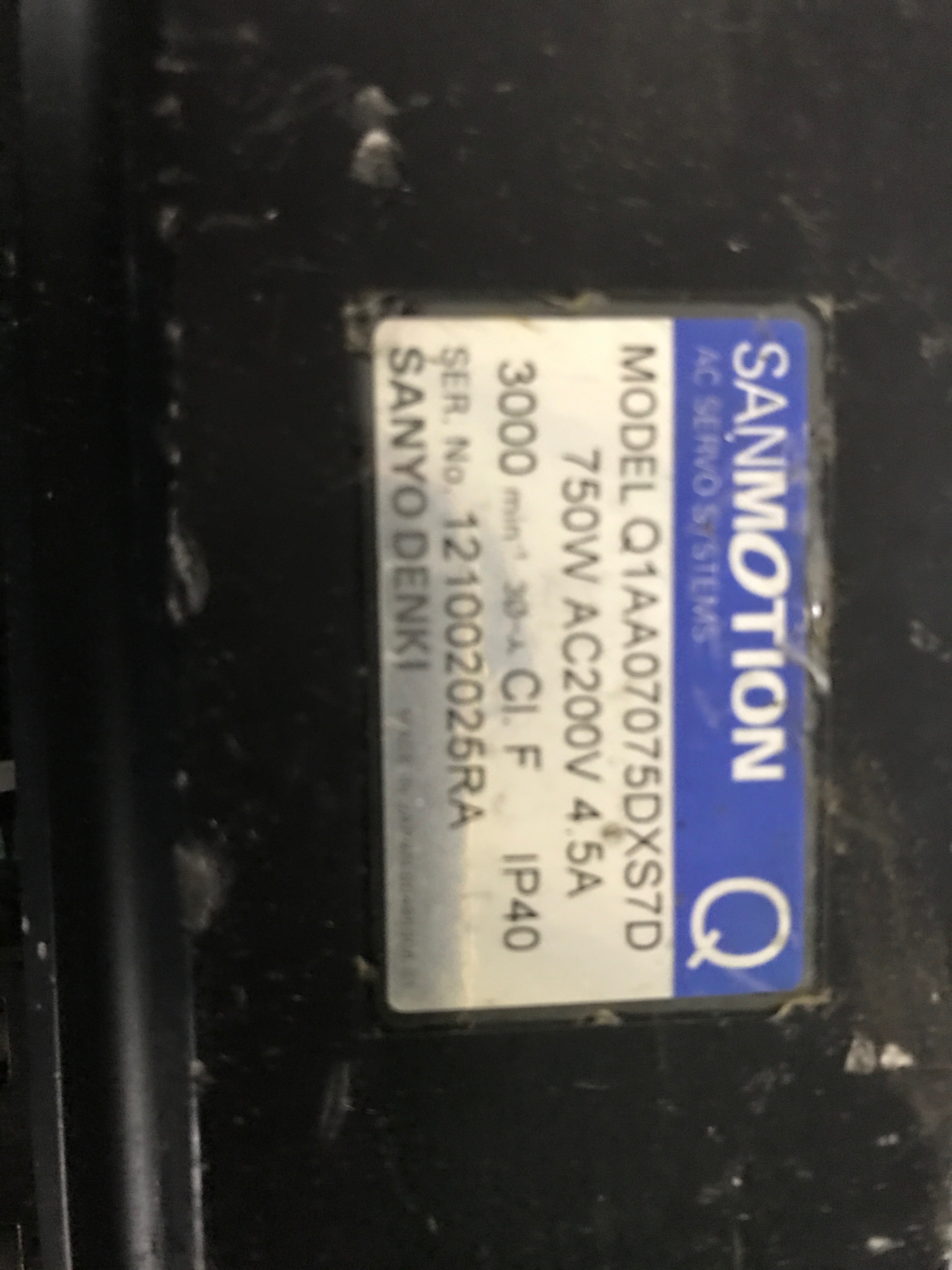 The Sanyo servo motor Q1AA07075DXS7D sales-Taobao