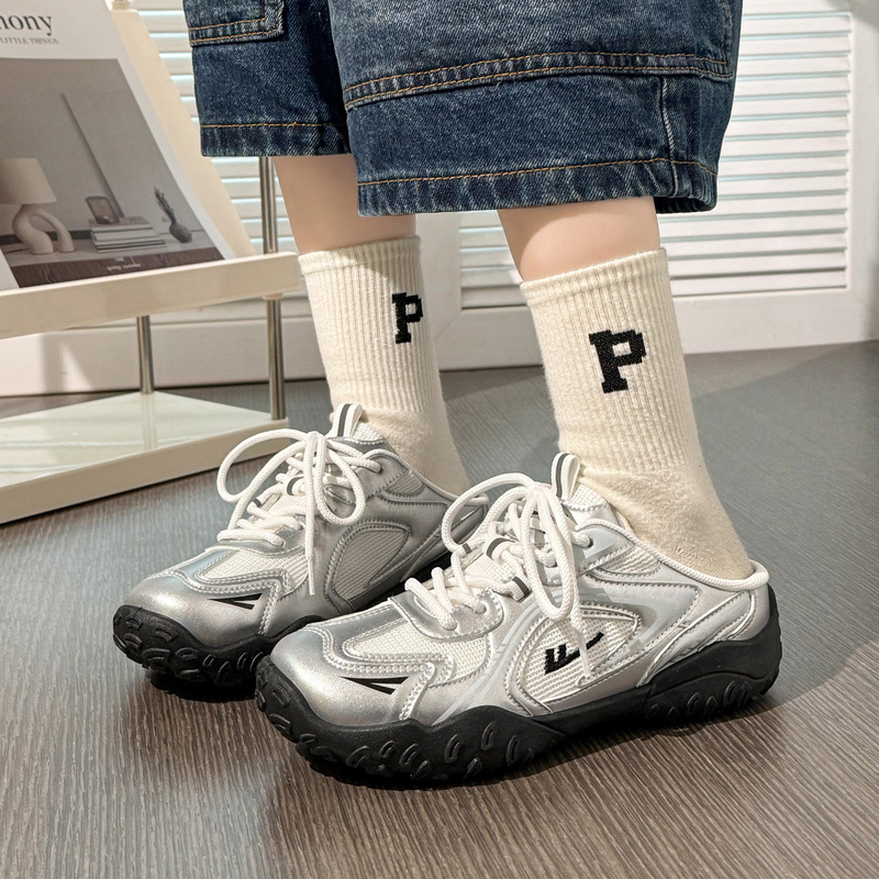 Huili Dexun Popular Closed-Toe Half-Slippers for Women, Suitable for Outdoor Wear, 2026 Summer New Style, Slip-On, Backless Casual Sneakers Huili Dexun Popular Closed-Toe Half-Slippers for Women, Suitable for Outdoor Wear, 2026 Summer New Style, Slip-On, Backless Casual Sneakers