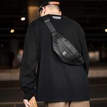 ABOYS shoulder bag small bag mens Japanese messenger bag ins tide brand sports student lightweight mobile phone bag male chest bag