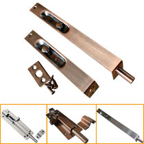 Stainless steel hidden bolt sub-door double split door bolt wooden door open anti-theft door buckle bronze world hidden bolt
