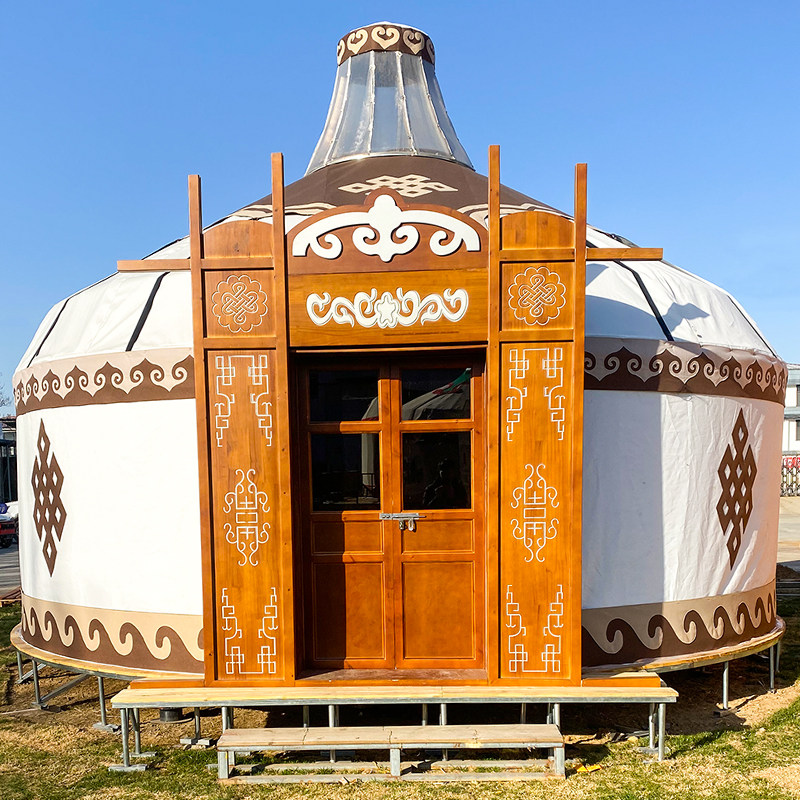 Mongolia Bag Tent Farmer Restaurant & Beverage Hotel Accommodation Heating and Rainforestation Large Big Tent