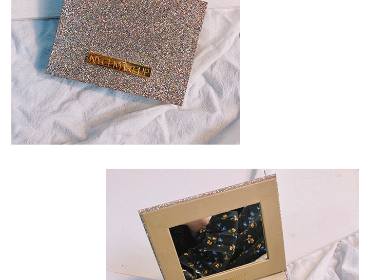 NYCEMAKEUP bóng mắt tấm siêu lửa vàng kim cương cẩm thạch sequin đào màu long lanh ngọc trai không thấm nước bóng mắt - Bóng mắt bảng phấn mắt clio