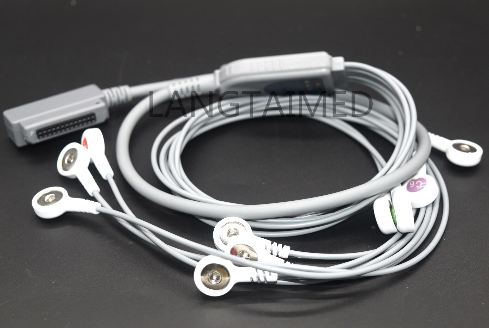 兼容麦迪克斯 MAECG-200 动态心电导联线 12导动态导联线 26P