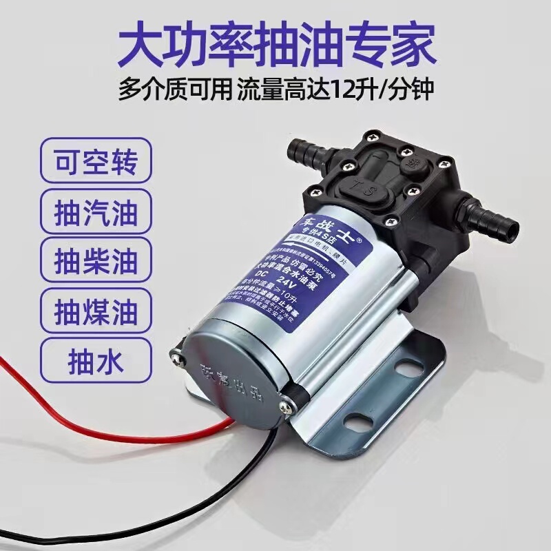 Car Warrior Electric Oil Pump Car Fuel Tank Pump 12V24V Oil Pump Magic Tool Hybrid Self-Priming Pump Water Pump