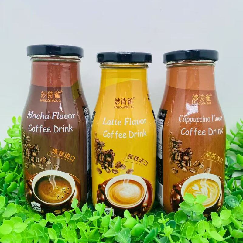 Vietnam Imported Miao Shi Que Cappuccino Mocha Latte Ready-To-Drink Coffee Beverage 280ml Afternoon Tea Drink