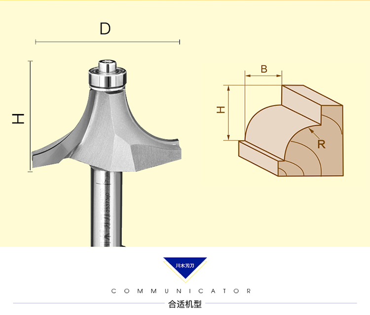 lưỡi cắt inox Lưỡi dao Chuanmu dao lồi bán cung dao Dao dao Chế biến gỗ chuyên nghiệp dao cắt dao phay 0603 - Dụng cụ cắt mũi khoan rút lõi gỗ