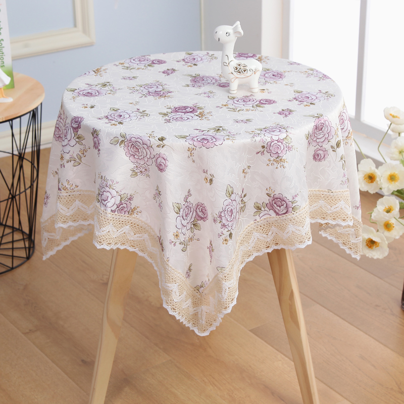 Bắc Âu lớn khăn trải bàn tròn pad chống thấm dầu chống bỏng dầu dùng một lần nhỏ bàn tròn vải cotton và lanh nhỏ nhà tươi trải bàn