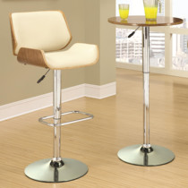 European style bar chair Solid wood bar chair Bar stool Rotating chair lift Creative high stool backrest Front desk chair