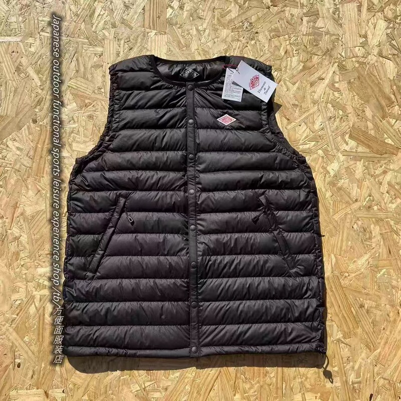 Japanese-Style Ribbed Vest, Outdoor Inner Layer down Vest, Functional Camping Vest for Men and Women, Warm Layer, Retro Literary Trendy Vest