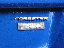 Japan original Subaru Forester SG CROSS SPORTS car label tail label rear label rear badge