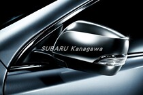 Japanese original Subaru satin finish with chrome rearview mirror cover reflective mirror housing forest manpower lion pride silver ear