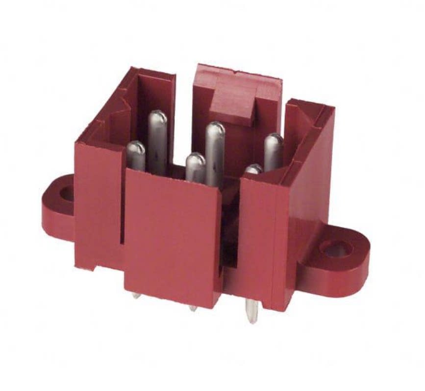 Taiko rectangular connector 207158-7 tinned 6P pitch 5 0mm PCB mounting wire to the board male terminal