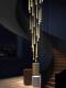 Apartment Hotel Staircase Long Chandelier Villa Duplex Loft Modern Minimalist 2026 New Creative Rotating