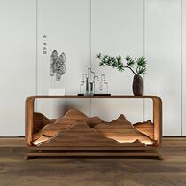 New Chinese Xuanguan Brief Chinese solid wood Xuanguantai Modern entrance with lamp end view table Bar case for table decoration cabinet