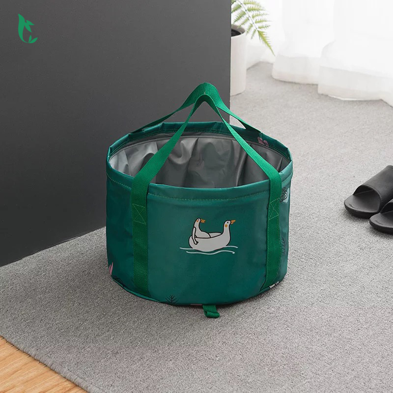 Portable foldable large travel foot wash bucket bag laundry basin outdoor water basin wash basin foot soaking artifact