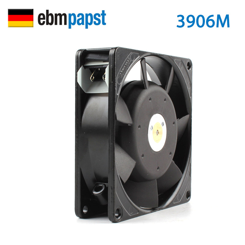 Original Imported Ebmpapst 3906M 3906M 9225 115V 6W 6W Cabinet Distribution Cabinet Heat Dissipation Fan
