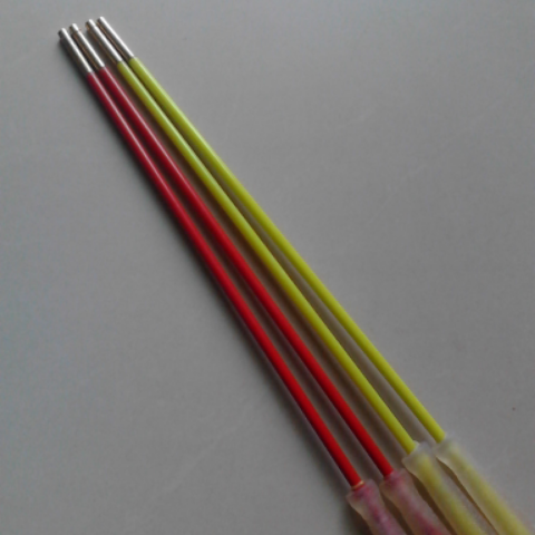 Empty bamboo shake rod copper head screw buckle raw rubber handle 45 cm long soft hard moderate buy rod gift line