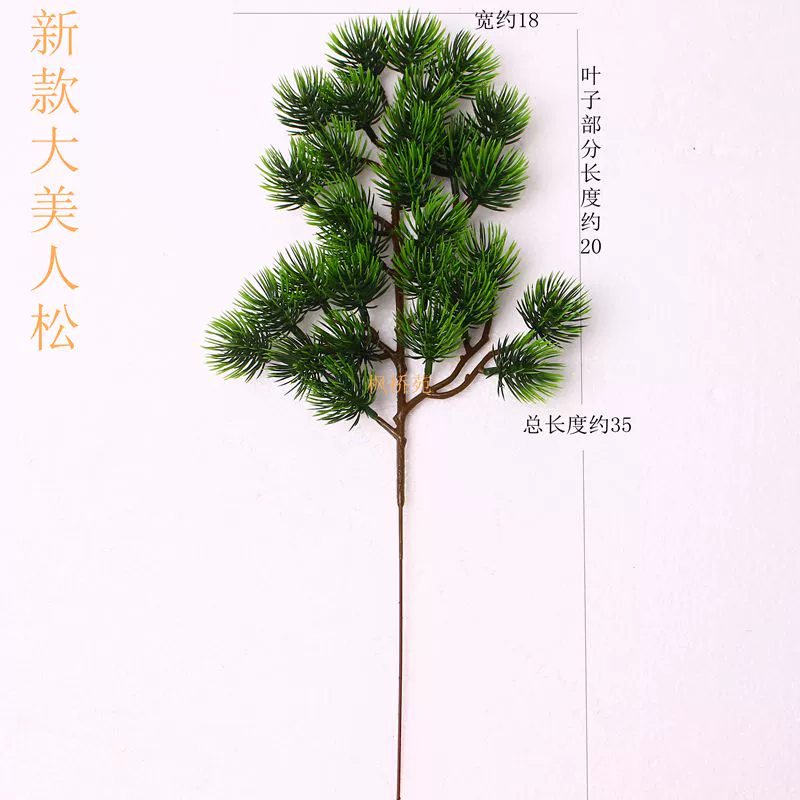 Mô phỏng vẻ đẹp cây thông Luo Han Song kim tuyết tùng cành cây lá bonsai chụp đạo cụ trang trí cây trang trí cảnh quan - Trang trí nội thất