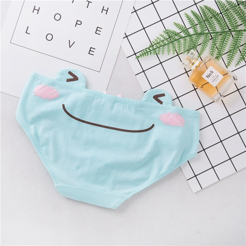 Mua 3 tặng 1 Quần lót 2D miễn phí Phim hoạt hình cotton nữ Nhật Bản dễ thương 100% cotton kháng khuẩn giữa eo - Giống cái