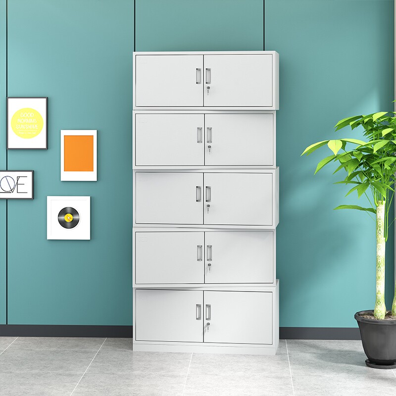 Office information file cabinet iron table side low cabinet locker with lock table drawer tool storage small cabinet