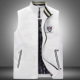 Mùa xuân và mùa thu vest cá mập cộng với cotton kinh doanh vest nam đứng cổ áo dày vest rộng tay áo rộng kích thước lớn - Áo vest cotton áo khoác mùa đông nam