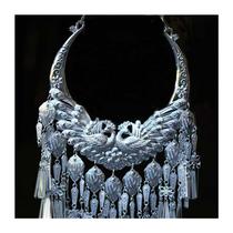 New Miao Dong Yi and Tujia costumes silver jewelry retro ethnic style Miao silver peacock collar