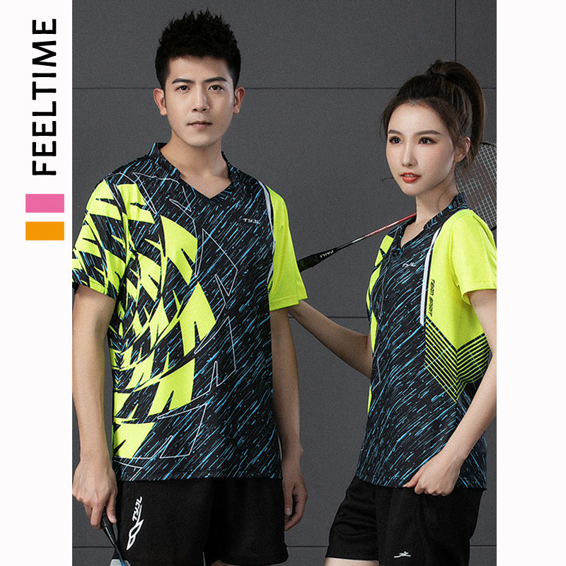 New badminton clothing summer table tennis clothing suit quick-drying men's and women's leisure running training clothing team clothing customization