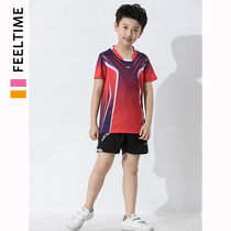 Children Badminton Suit Summer Girls Sports Clothes Boy Short Sleeve Training Wear ball uniform table tennis suit Tennis suit Custom