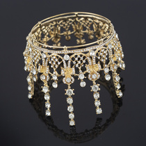 Bride Crown Han Style Sensual Sendai Star Headwear Hair Stirrup Handmade String Beads Wedding Hair Accessories Wedding Gown Accessories Accessories