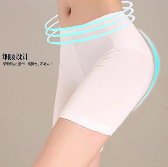 Dài cộng với kích thước cô gái đi bộ ingenusing quần lót lớn Mordale quần an toàn để tránh womens mùa hè mùa hè màu đen.