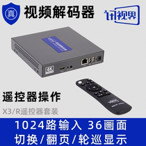 Xunvision surveillance video decoder split-screen tour display 36 images compatible with Hikvision Dahua etc. Includes remote control