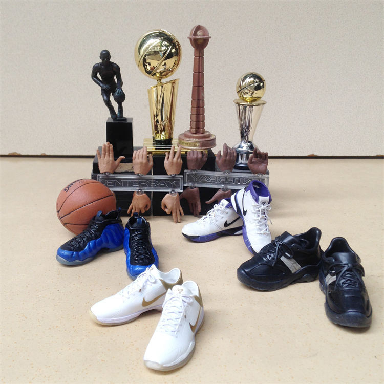Enterbay 1/9 Nba Star Eb Kobe James Stephen Trophy Shoes Accessories Hand Model