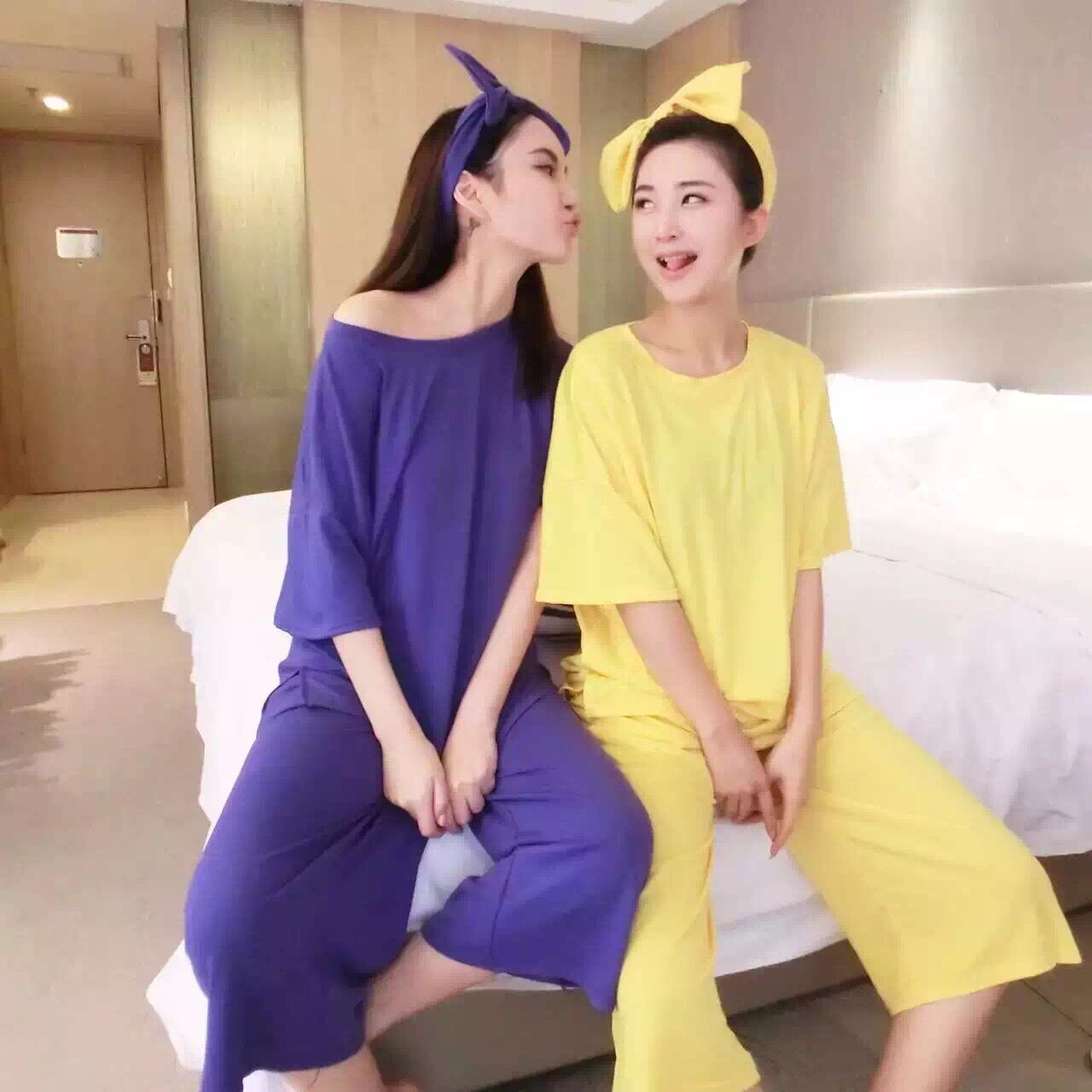 Pyjama pour femme OTHER   en Coton à manches - Ref 2997349 Image 4