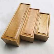Camphor wood hand-rolled box solid wood box insect-proof moth-proof collection box calligraphy and painting storage pull box rectangular packing box