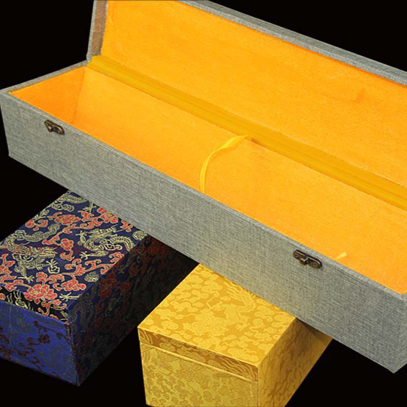 Character Painting Brocade Box Brocade Flag Packaging Box of Calligraphy And Calligraphy Shaft Scrolls Box Gift Box collection Box Custom LOGO 