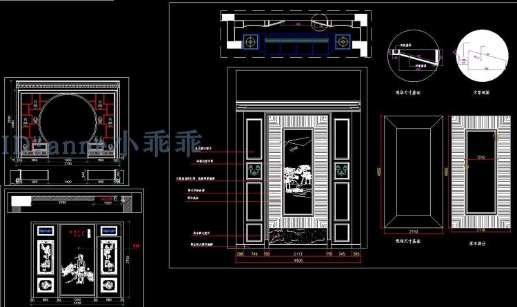 tivi samsung 55tu8500 Toàn bộ gỗ cố định bảng điều khiển Trung Quốc tường TV nền tường Thiết kế CAD vẽ Trung Quốc sofa tường TV sơ đồ cad - TV tivi 100 inch