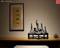 Shanzi stone stone Taihu stone ornamental ornaments tribute stone desk collection natural original stone town house Stone Lingbi stone stone