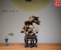 Collection Grade Taihu Stone Old Stone Water Taihu Lake Chiishi Original Stone Natural Stone Case Head Boutique Pendulum