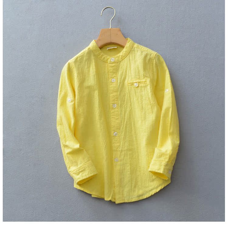 Chemise garcon à manche longue en lin - Ref 2074373 Image 19