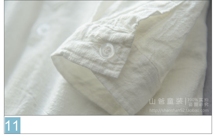 Chemise garcon à manche longue en lin - Ref 2074373 Image 31