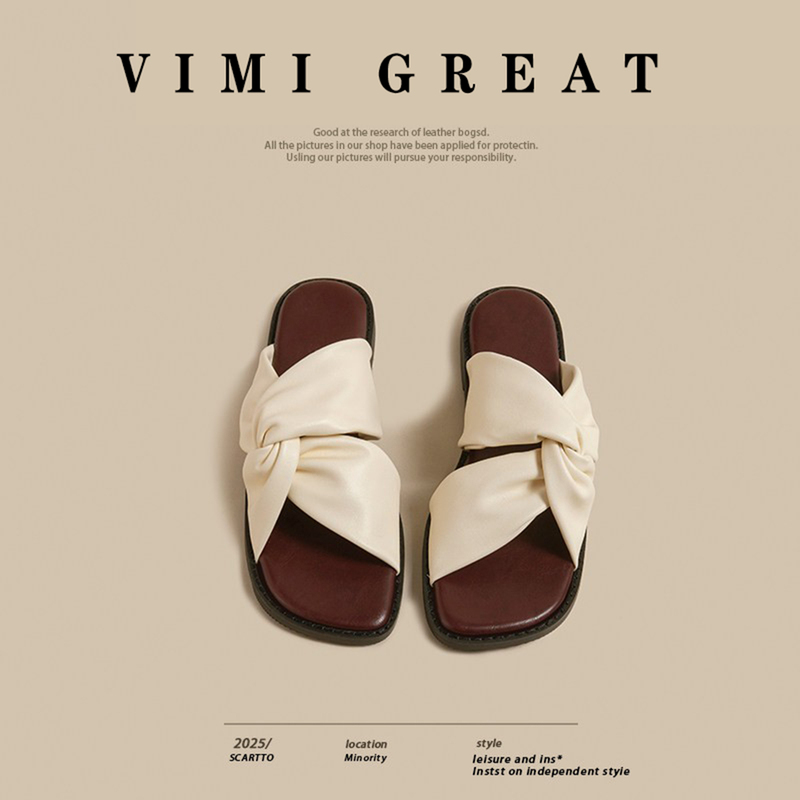 This Is so Beautiful~ Vimi Great Sheepskin~ New Versatile Square-Toe Fashionable Outdoor Slippers for Women This Is so Beautiful~ Vimi Great Sheepskin~ New Versatile Square-Toe Fashionable Outdoor Slippers for Women