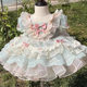 High-end Lolita girl princess dress super foreign style lace fluffy dress baby one-year-old dress girl's day dress