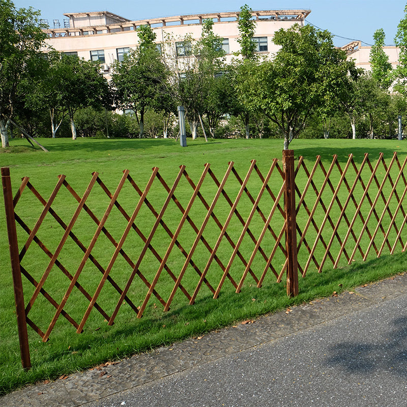 Carbonated anti-corrosive wood inserts fence fence outdoor patio guardrails outdoor garden Barrier Fence fence Climbing Rattan-Taobao