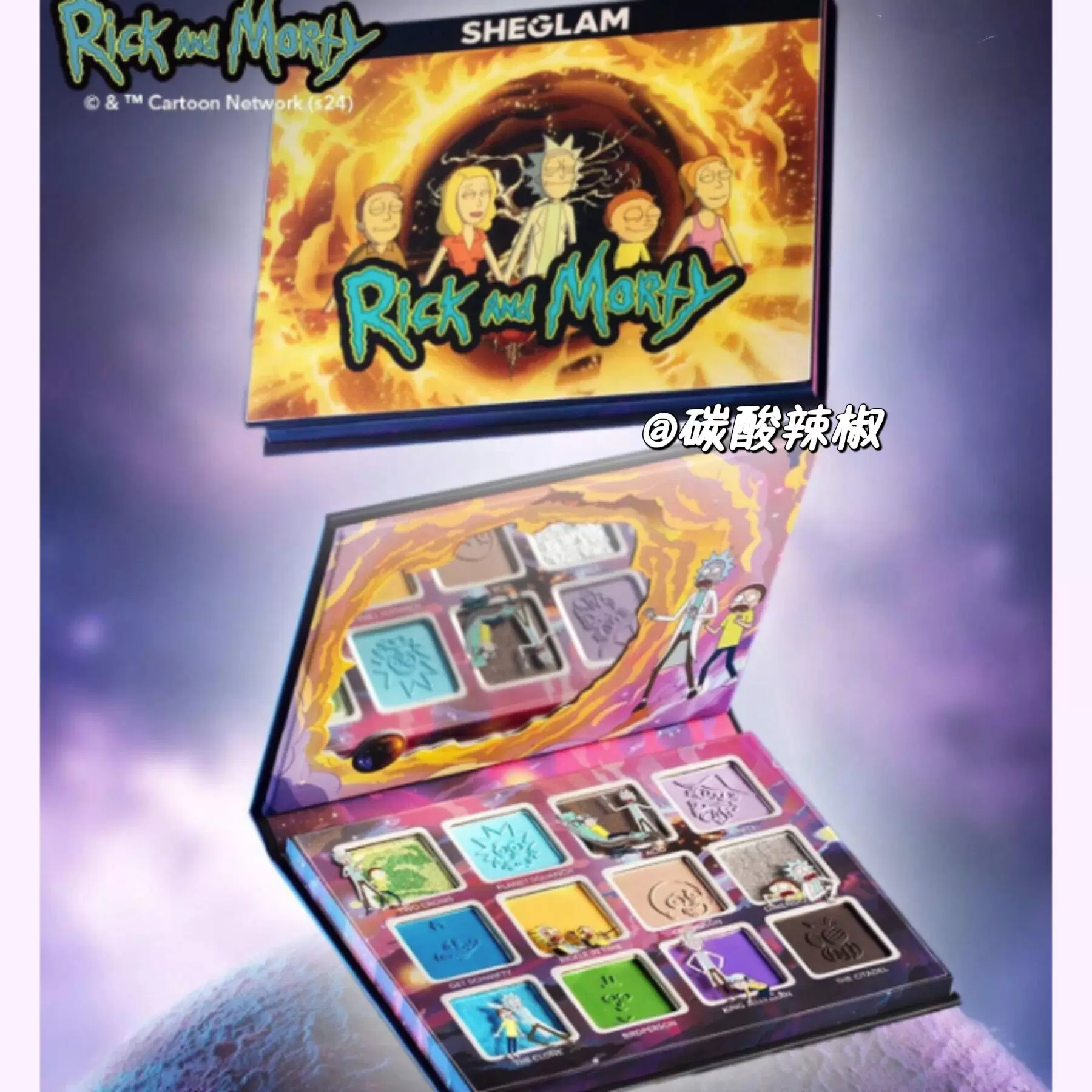 spots Sheglam Rick & Morty совместная макия that Rick Moti Eye Shadow Dip Lip Glum She GLAM