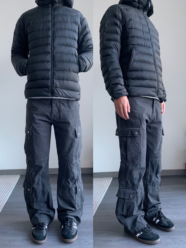 Cagt Autumn Street Style Multi-Pocket Pure Cotton Cargo Pants Trendy Cool Couple American Washed Long Pants Loose Fit Men