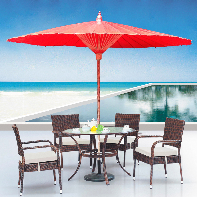 Rainfall traditional super large size oil paper red umbrella large - scale shade parasol umbrella decoration umbrella outdoor 1 5 m