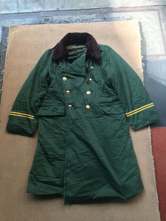 Vintage Stock 83 Style Green Cotton Coat Long Cotton Coat Winter Warm Cotton Coat Collection