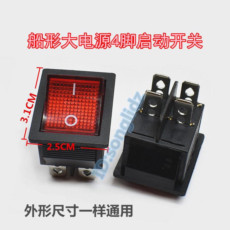 KCD4 KCD7 Red Belt Work Indicator 4 Feet 2 Route 2 Ship Power Button Switch